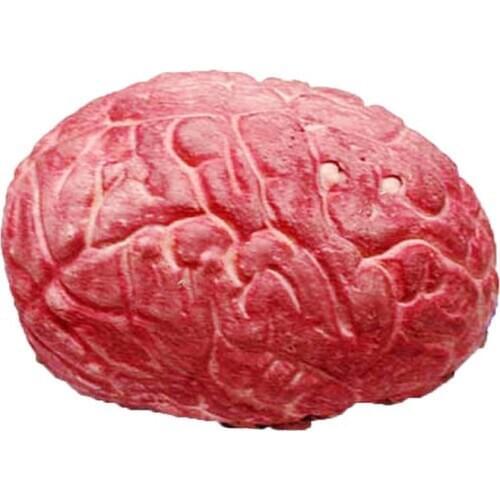 Halloween Decoration Human Brain Haunted House Organ Body Part Practical Jokes Gag Toys And Prop Rubber Horror Fake Scary