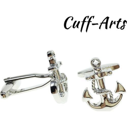 Cuffarts Luxury Cufflinks 2018 Trendy Nautical Anchor Chain Cufflinks High Quality Cuff Links Jewelry Gifts For Men C10133