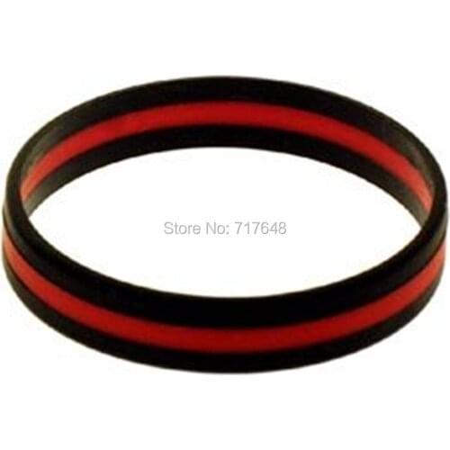 1000pcs Thin Red Line wristband silicone bracelets free shipping by FEDEX express