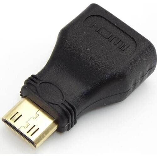 1/2pcs 5pcs Mini HDMI-compatible Converter Male To Standard Extension Cable Adapter Female to Male Convertor Gold-Plated 1080P