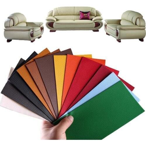 20cm*10cm 22 colors No Ironing Self Adhesive Stick on Sofa clothing Repairing Leather PU Fabric big stickr Patches