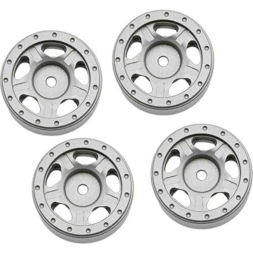 4x Alloy Wheel Rim Hubs for Axial SCX24 AXI00002 AXI00001 AXI90081 RC Off-Road Rock Cralwer Accessories