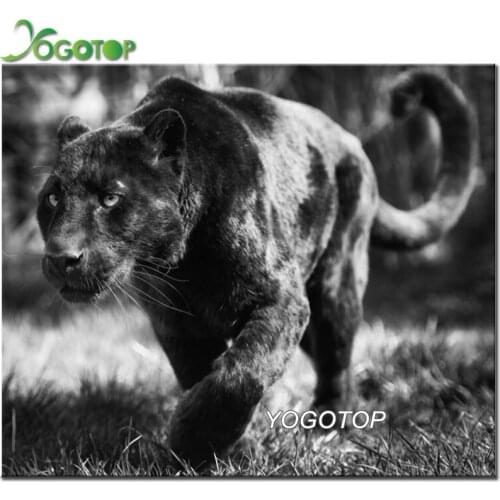 Diamond embroidery full mosaic embroidery panther Art square&round drills 5d diy animal diamond painting wall stickers YY2480