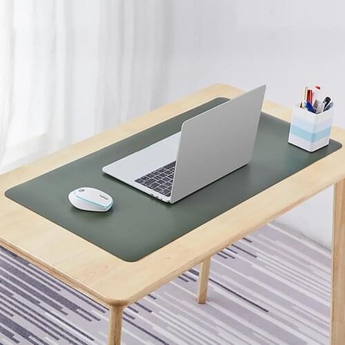 Anti-slip Waterproof Double-sided Faux Leather Mouse Pad Laptop Gaming Mouse Pad Desktop Mat Table Cover 60*30cm