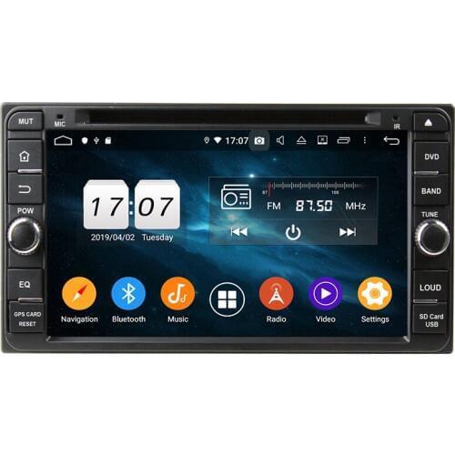 4gb+64gb PX6 6-Core 2 din 6.95" Android 10.0 Car Radio DVD GPS for Toyota RAV4 Corolla Terios Fortuner Prado Land Cruiser