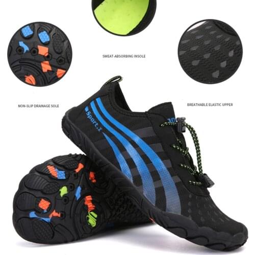 Quick-Drying Upstream Aqua Shoes Men Woman Beach Swimming Shoes Summer Outdoor Wading Water Sport Shoes For Women Gym Size 35-46