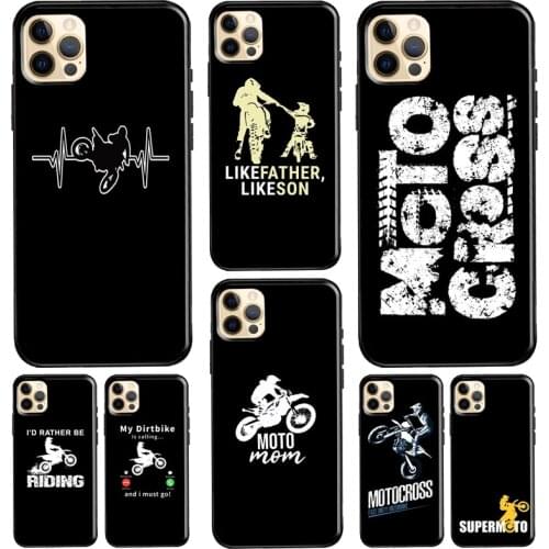 Moto Bike Motocross Soft TPU Cover For iPhone 12 Mini 11 Pro Max XS 6S 7 8 Plus 5S SE 2020 X XR Phone Case
