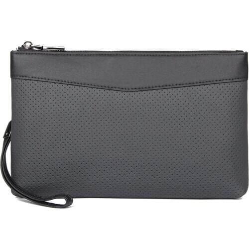 New Vintage Men Day Clutches Envelope Genuine Leather Mens Business Bag Soft Leather Briefcase Cowhide Document