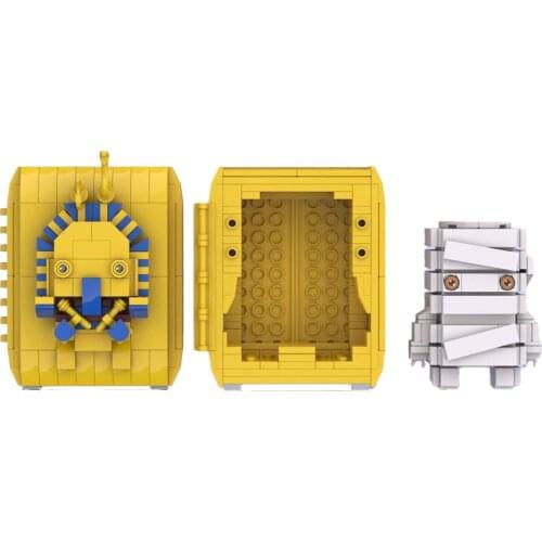 Creative MOC Blocks The mummy of the Pharaoh Brickheadz Children DIY Assemble Brick Set Toy BirthdayGifts