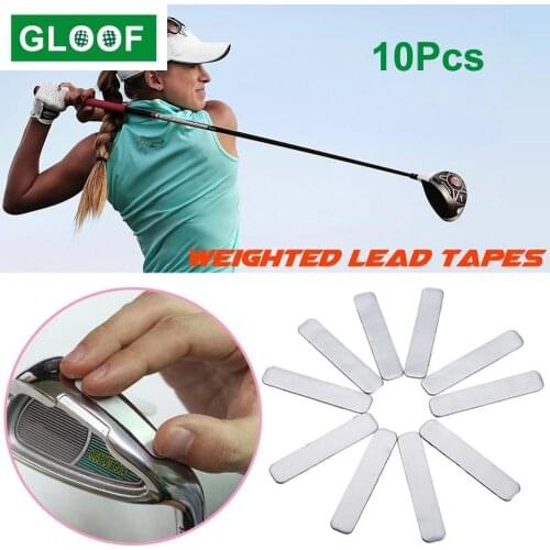 10Pcs/Set Golf Club Weighted Tape Add Swing Weight for Golf Clubs Tennis Racket Iron Putter