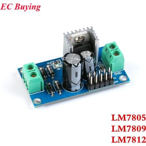 LM7805 LM7809 LM7812 AC-DC AC to DC Power Supply Module Three Terminal Voltage Regulator Module 5V 9V 12V Output Max 1.2A