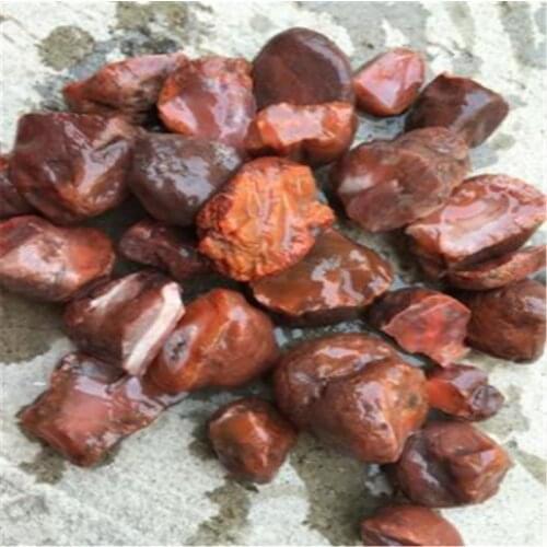 100 grams natural south red Danube stone, original stone irregular agate stone household furnishings
