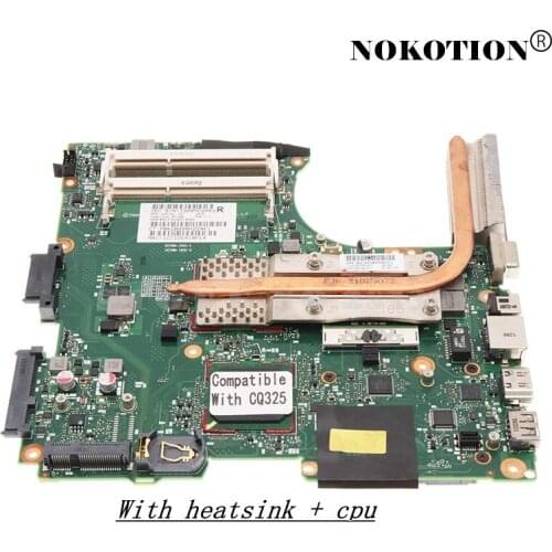 Nokotion 605748-001 605747-001 For HP Compaq CQ320 intel + CPU + Heatsink Compaitble With Compaq CQ325 AMD 611803-001