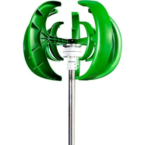 New Energy Vertical Wind Turbine 800W 1kw 12v 24v Low Wind Speed Start Rotation Alternative Accessories Off Grid Inverter