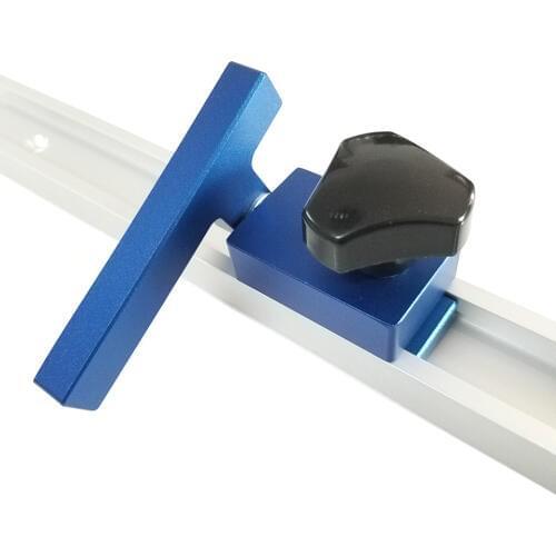 NEW 300-800mm Aluminium T-Slot T Track w/ Miter Track Stop Router Table Jig Fixture Slot T-Track Woodworking Tools for Wood