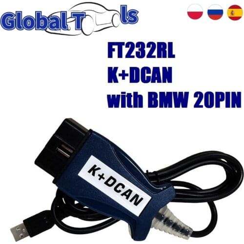 OBD2 INPA K DCAN Scanner With Switch With FT232RL Chip for B-M-W INPA k+dcan for B-M-W Scanner INPA K+CAN Interface Cable INPA
