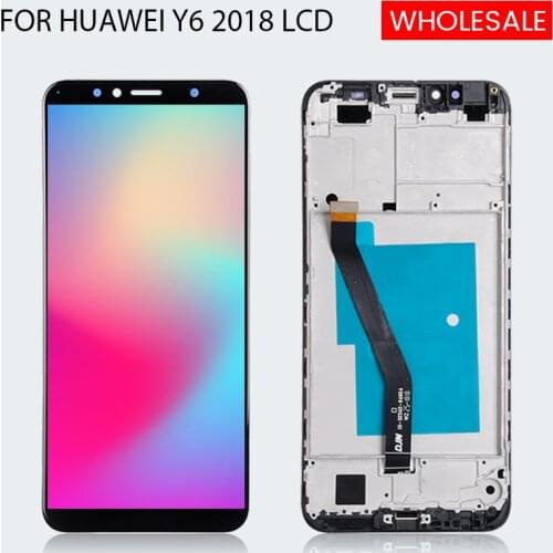 5Pcs Wholesale For Huawei Y6 2018 LCD Screen Y6 Prime 2018 Display With Touch Panel Digitizer Assembly For Honor 7A LCD