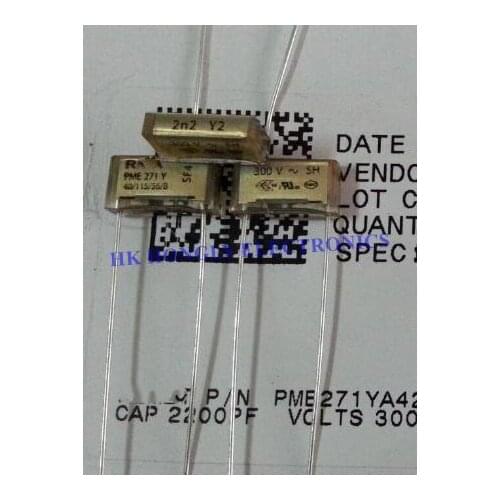 10PCS PME271Y PME 271 Y PME271 2n2 Y2 0.0022UF 2.2n 300VAC P=10.2mm FILM CAPACITOR