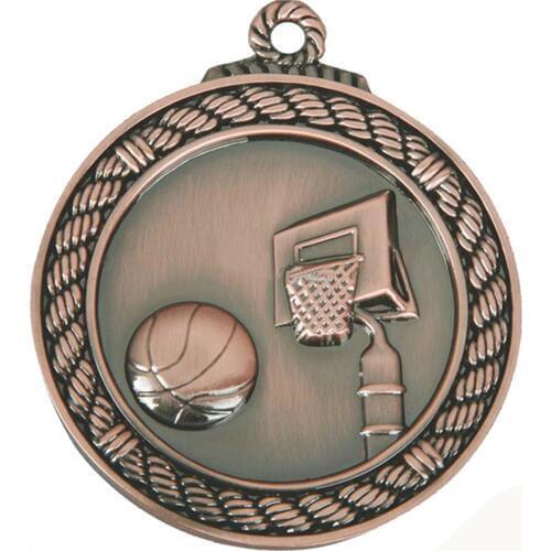 Custom 3D Basketball medal hot sales USA Sports competition medal high quality custom antique brass medals