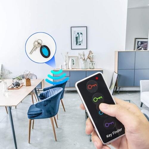 4 in 1 Advanced Wireless Key Finder Remote Key Locator Phone Wallets Anti-lost with Torch Function 4 Receivers and 1 Dock