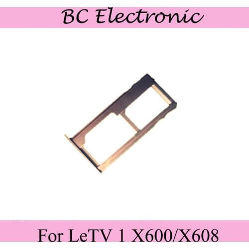 Silver For LeTV One LeTV 1 X600/X608 5.5 inch SIM Card Tray Holder With Micro SD Card Tray Slot Holder Parts