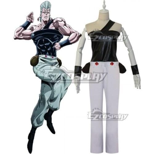 Stardust Crusaders Jean Pierre Polnareff Outfit Party Adult Christmas Halloween Suit Unisex Cosplay Costume E001
