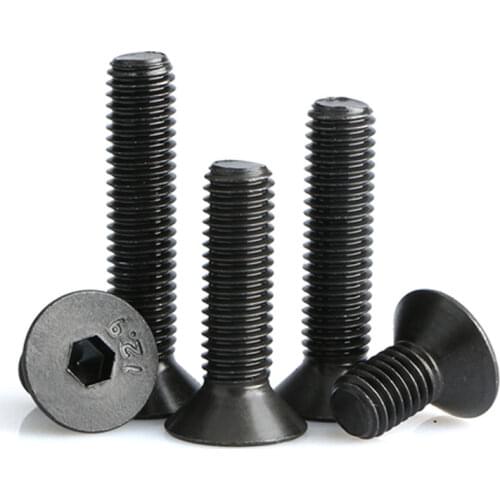 #10-32 1/4 5/16 3/8 1/2 Inch 10.9 Grade UNF America Standard Fine Thread Carbon Steel Flat Countersunk Head Hexagon Socket Screw