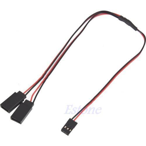 1Pcs 300mm 30cm Servo Y Extension Lead Wire Cable f RC Futaba JR Servo Part New Whosale&Dropship