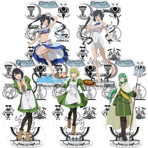 Japanese anime figure Anime Acrylic Stand Action Figure Pendant toy gift dungeon ni deai o motomeru no wa machigatte iru darouka