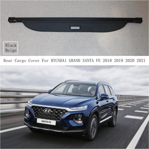 Rear Cargo Cover For HYUNDAI GRAND SANTA FE 2018 2019 2020 2021 Privacy Trunk Screen Security Shield Shade Auto Accessories