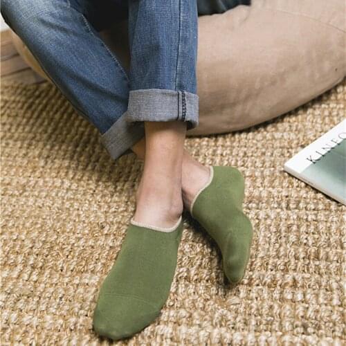 ZDL-359 Cotton Print Short Invisible Socks Mens No Show Socks 20 pairs