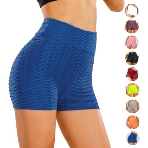 Women Yoga Short Gym Leggings High-waist Fashion Running Hip Lift Tight Sports Panties Solid Color Thin Skinny Shorts Underwear