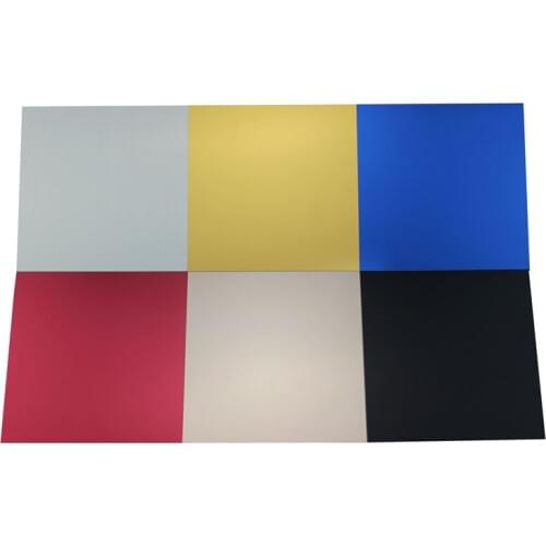 1.0mm 5052 7 Color Choose Custom Laser Cutting Round Corner And Holes Blank Or Engraved Marking Anodized Aluminum Plates Sheets