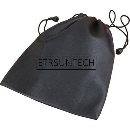 100pcs Waterproof Protective Case Black Large Capacity Storage PU Leather Headphones Bag Carry Bags for Big Headband Earphones