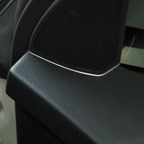 2pcs/ ABS Car Interior Front Door Stereo Speaker Cover Trim Strip Decoration For Benz GLK Class X204 GLK250 GLK350 2008-2015