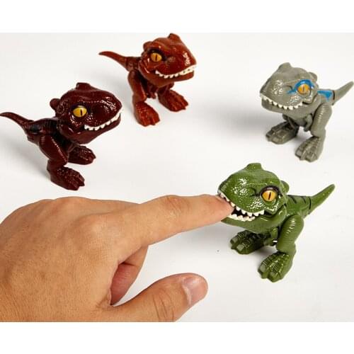 4pcs Finger Dinosaur Egg Toy Tricky Tyrannosaurus Model Dinosaur Toy Gifts
