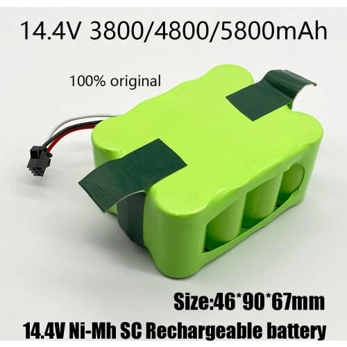 NEW 14.4V Ni-Mh SC Rechargeable battery 5800mAh for KV8 XR210 XR510 XR210A XR210B XR510B XR510C Vacuum Cleaner Sweeping Robot
