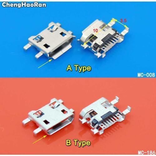 ChengHaoRan 10PCS Tablet Micro USB Sockect Micro USB 5Pin Jack Connector Port For Mobile Phone Camara Laptop