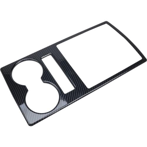 For Mitsubishi PAJERO 2007-2019 Car Central Control Gear Shift Panel Cover Water Cup Trim Frame Fit Inner Accessories