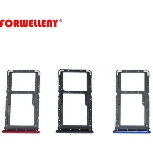 For xiaomi xiomi redmi note 7 note7 Micro Sim Card Holder Slot Tray Replacement Adapters black blue red