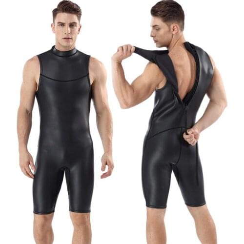 2MMCR light leather wetsuit jumpsuit shorts vest wetsuit wetsuit men