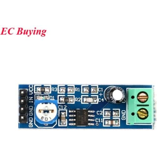 LM386 Audio Power Amplifier Module 200 Times Gain Amplifier Board Mono Power Amplifier 5V-12V Input 10K Resistance Resistor