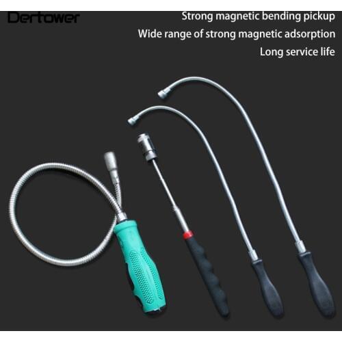Strong magnet suction bar auto repair magnetic rod strong magnet pickup screw suction tool metal bendable pickup