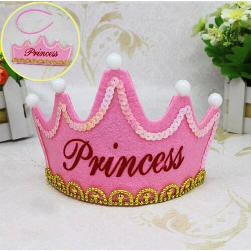 Prince Princess KING Birthday Balloons Baby Shower Boy Girl Birthday Party Crown Hat Birthday Party Decorations Kids Baby
