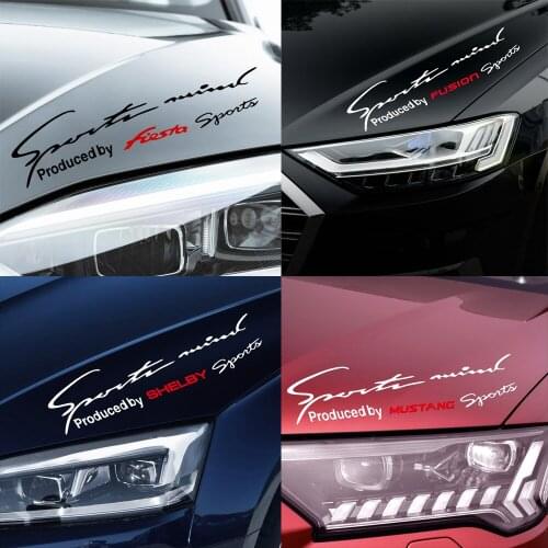 Car Styling Reflective Car Lamp Eyebrow Decoration Decals Stickers For Ford Fiesta Mondeo Fusion Explorer Escape Shelby