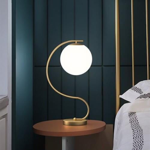 Nordic table lamp bedroom ins girl light luxury eye protection new house wedding gift personality warm and dimmable bedside lamp
