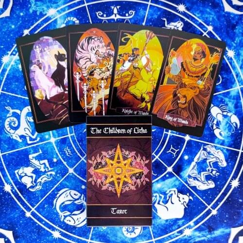 New The Children Of Litha Tarot Cards Divination Deck Entertainment Parties Board Game Support Drop Shipping 78 Pcs/Box