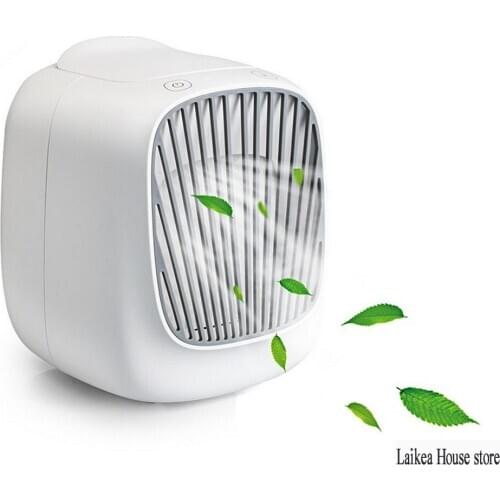New Mini USB Cooler Home Desktop Small Refrigeration Air Conditioner Portable Mobile Humidification Water Cooling Electric Fan