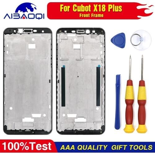 Front Frame For 5.99 inch Cubot X18 Plus Front Housing Cover Case Assembly Replacement+3M adhesive Replacement Parts Free Tools