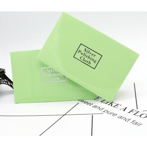 Wholesale 300pcs Silver Polish Cleaning Polishing Cloth with Package Silver Cleaning Cloth Wiping Cloth of Silver Jewelry 7x10cm